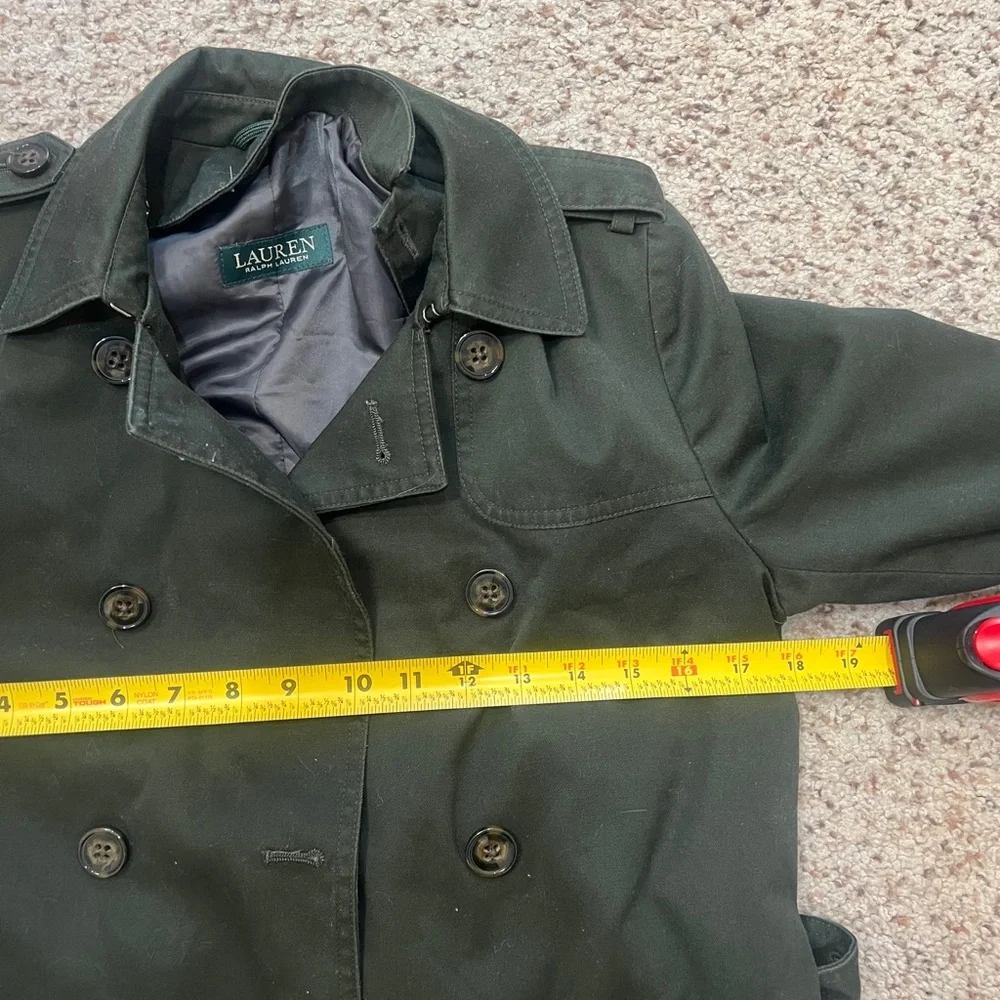 LAUREN Ralph Lauren Big Boy's 10 R Trench Removable Liner Coat -‎ Dark Olive
